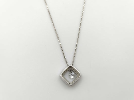 D0.30ct FD0.12ct PT900/850 5.6g Necklace 