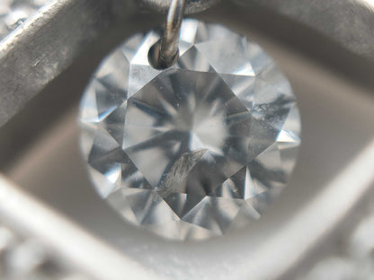 D0.30ct FD0.12ct PT900/850 5.6g Necklace 