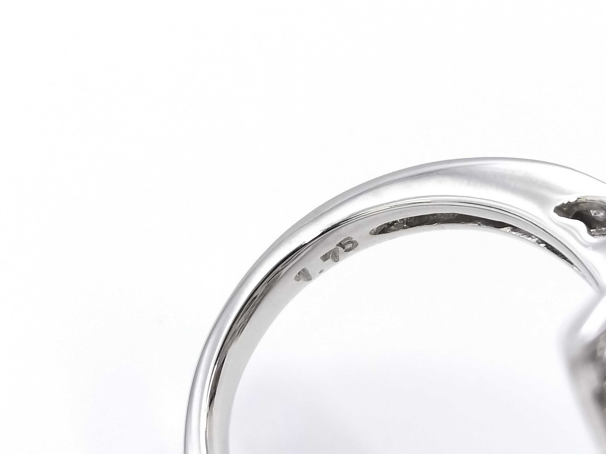 D1.75ct K18WG 10.1g Ring 