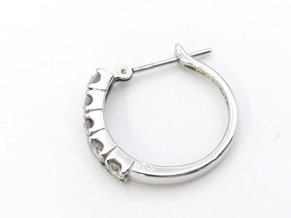 D0.50/0.50ct K18WG 3.4g Earrings 