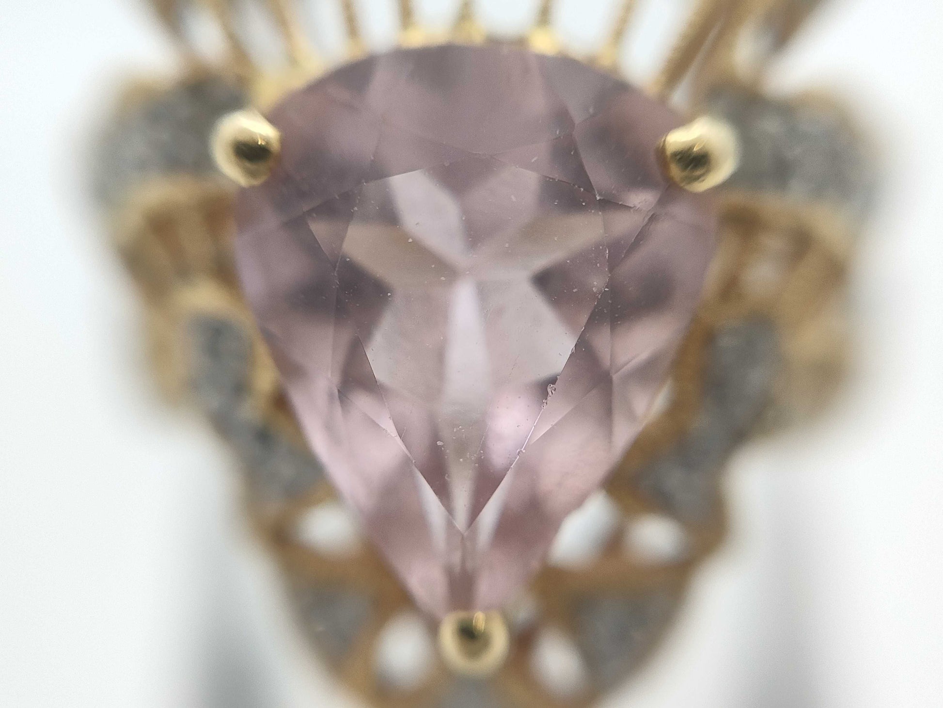 Colored Stone 1.83ct D0.40ct K18 5.4g Ring 