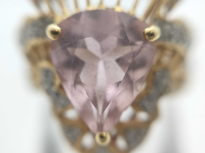 Colored Stone 1.83ct D0.40ct K18 5.4g Ring 