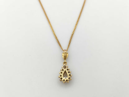 D0.34/0.32ct K18 5.2g Necklace 