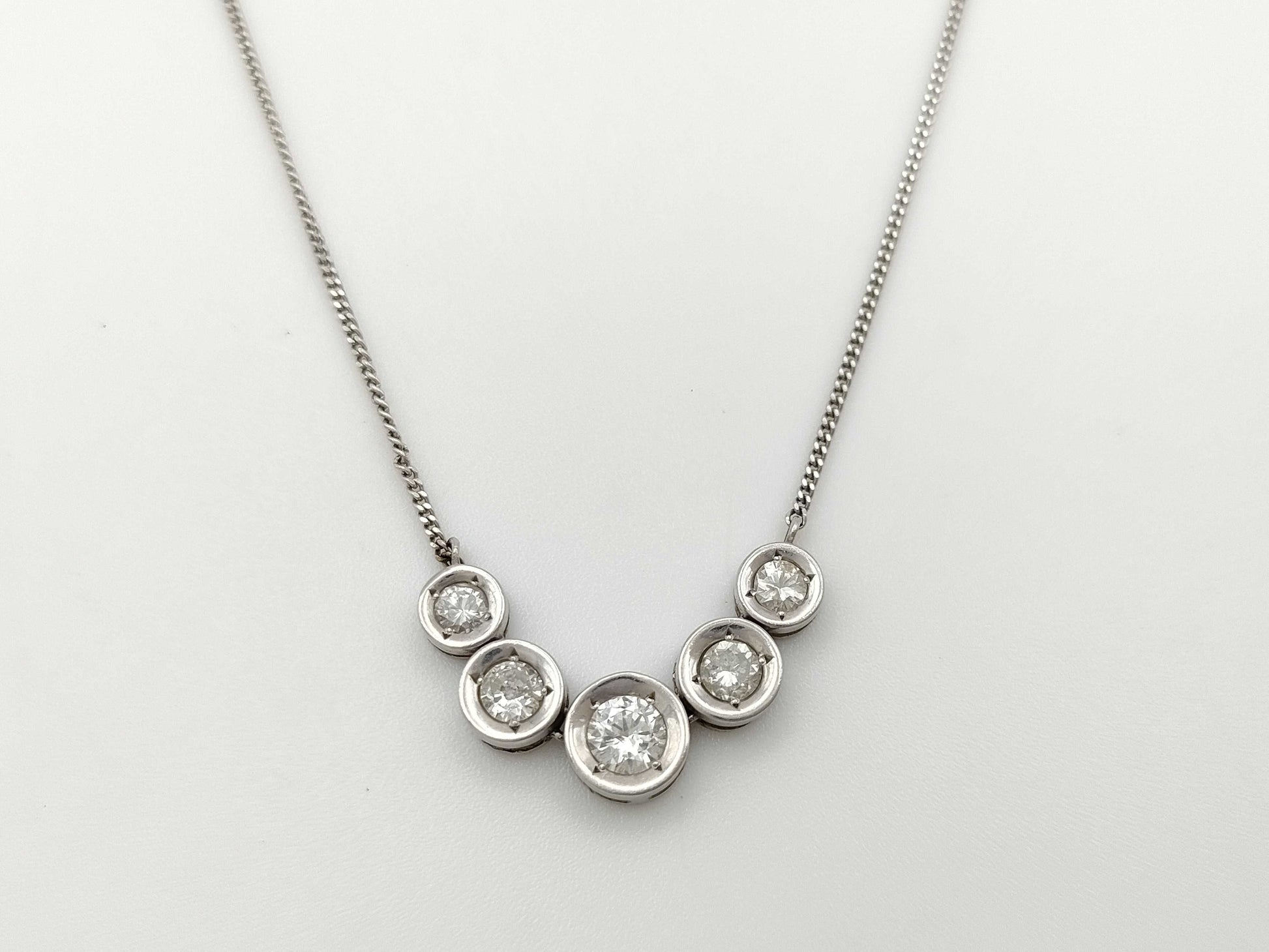 D1.01ct PT850 6.3g Necklace 