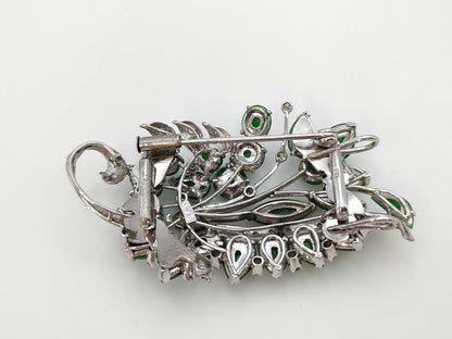 Jade Diamond PT900 17.3g Obi Clasp 