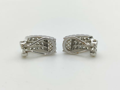 D0.50ct/0.50ct K18WG 5.8g Earrings 