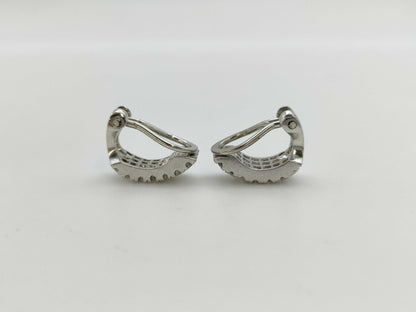 D0.50ct/0.50ct K18WG 5.8g Earrings 