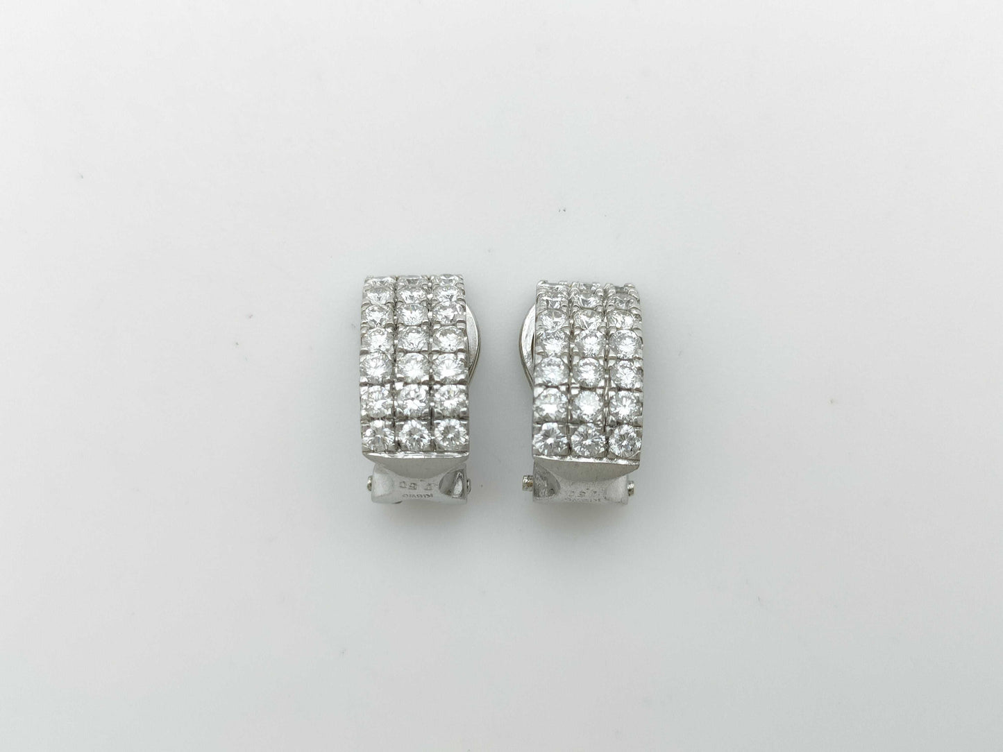D0.50ct/0.50ct K18WG 5.8g Earrings 