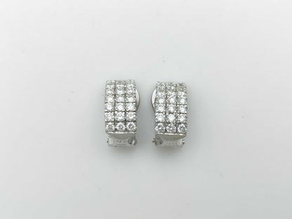 D0.50ct/0.50ct K18WG 5.8g Earrings 