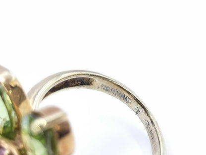 Colored Stone Multi K17 9.1g Ring 