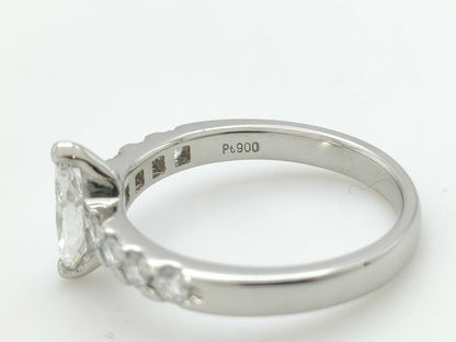 D0.557ct/0.36ct PT900 4.5g Ring 