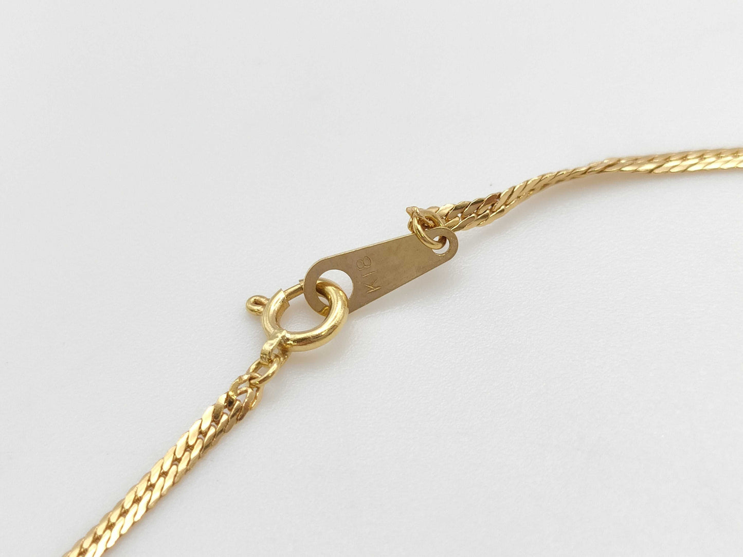 Colored Stone K18 10.9g Necklace 