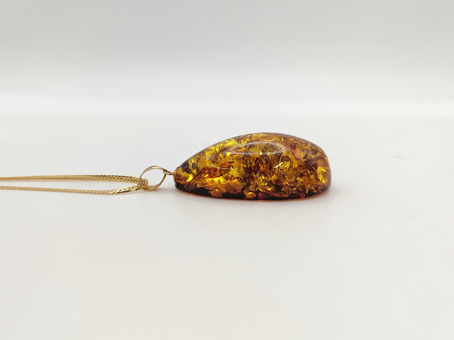 Colored Stone K18 10.9g Necklace 