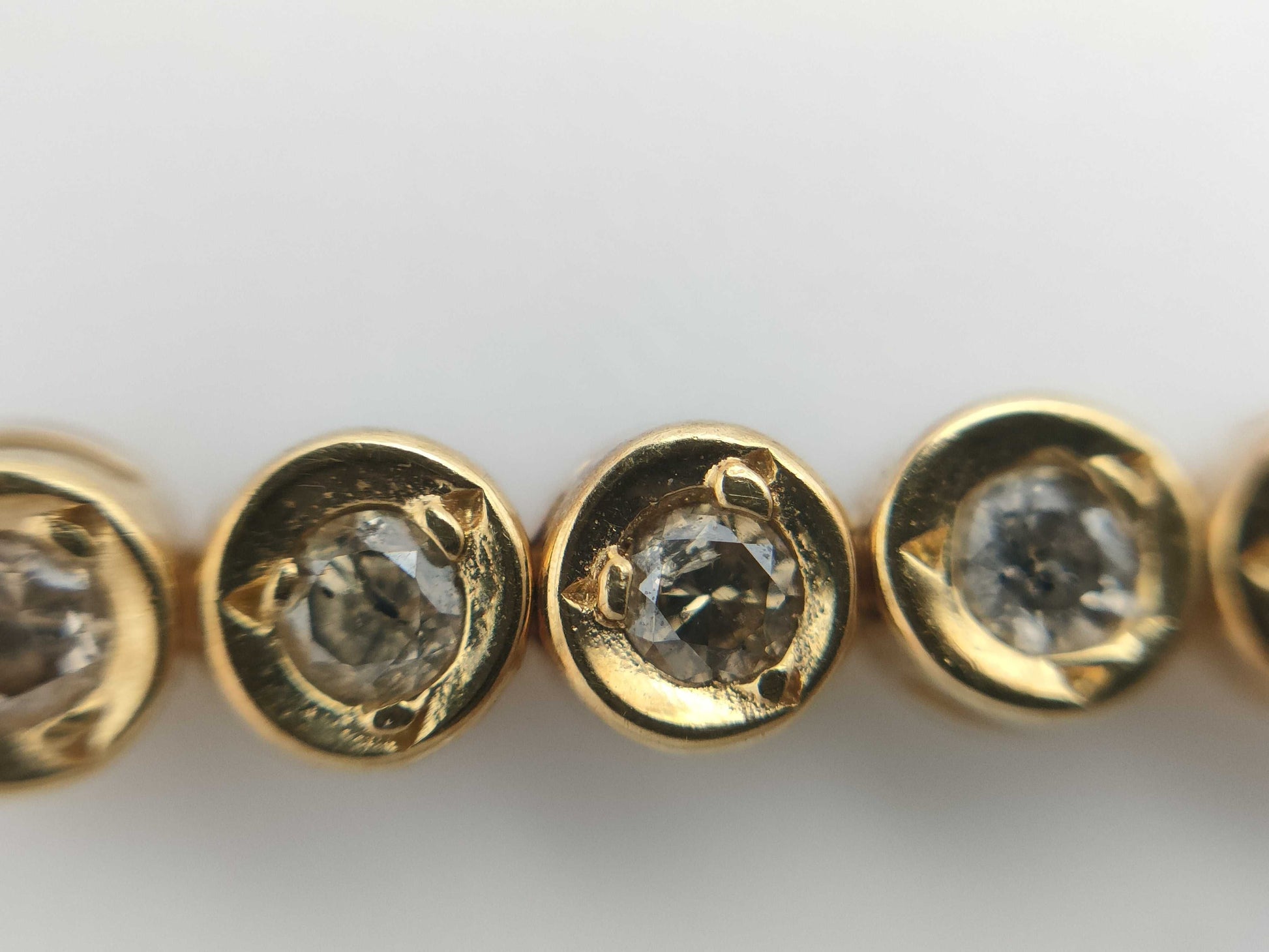 D1.00ct K18 7.0g Bracelet Bangle 