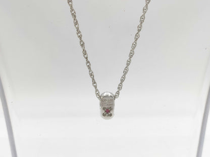 CELINE R0.03ct D0.58ct PT900/PT850 6.8g Necklace 