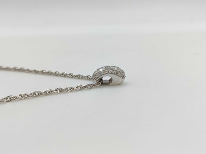 CELINE R0.03ct D0.58ct PT900/PT850 6.8g Necklace 