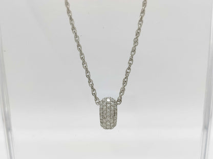 CELINE R0.03ct D0.58ct PT900/PT850 6.8g Necklace 