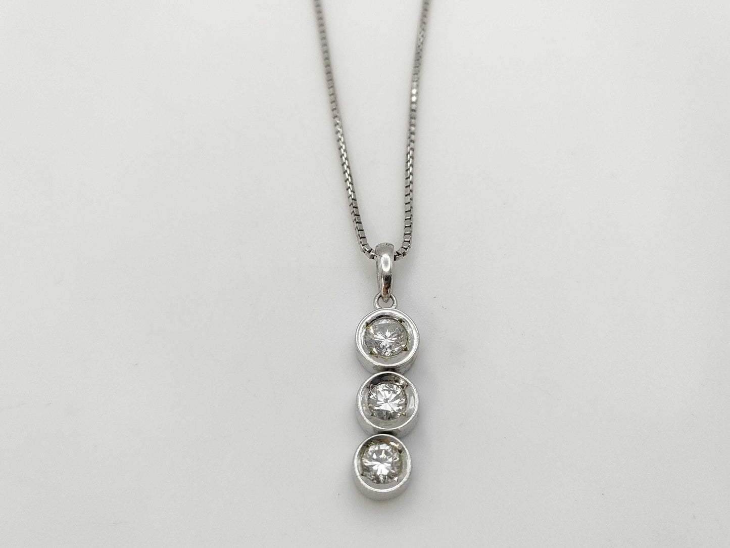 D0.83ct PT900/PT850 7.2g Necklace 