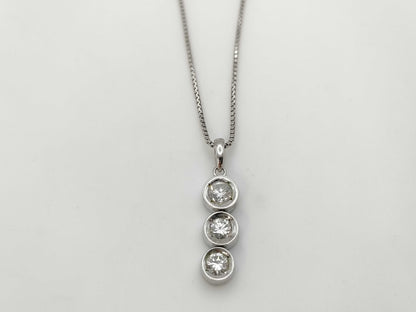 D0.83ct PT900/PT850 7.2g Necklace 