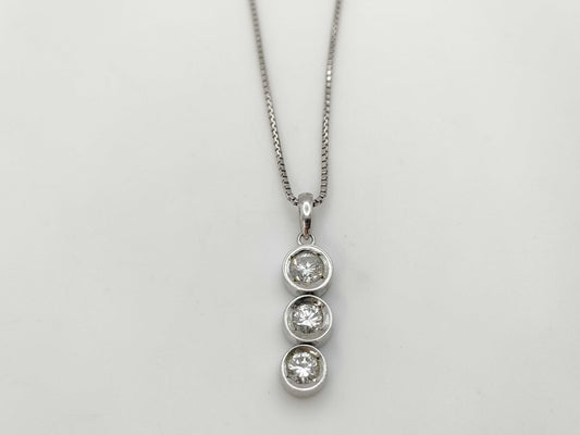 D0.83ct PT900/PT850 7.2g Necklace 