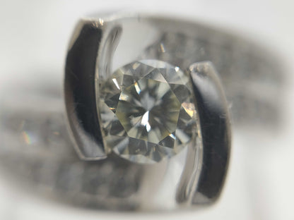 D0.35ct/0.27ct PT900 8.3g Ring 