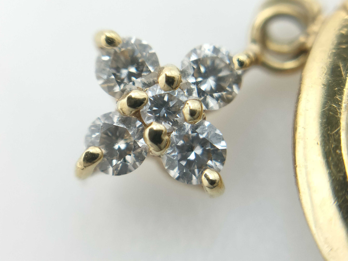 D0.07ct/0.07ct K18 1.5g Earrings 