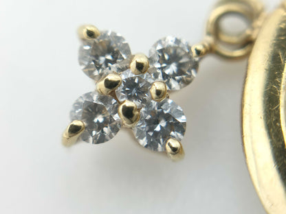 D0.07ct/0.07ct K18 1.5g Earrings 