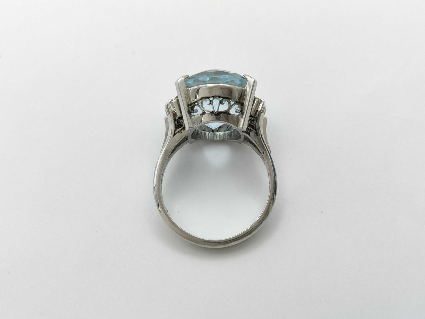 AQ9.453ct D0.14ct PT900 10.2g Ring 