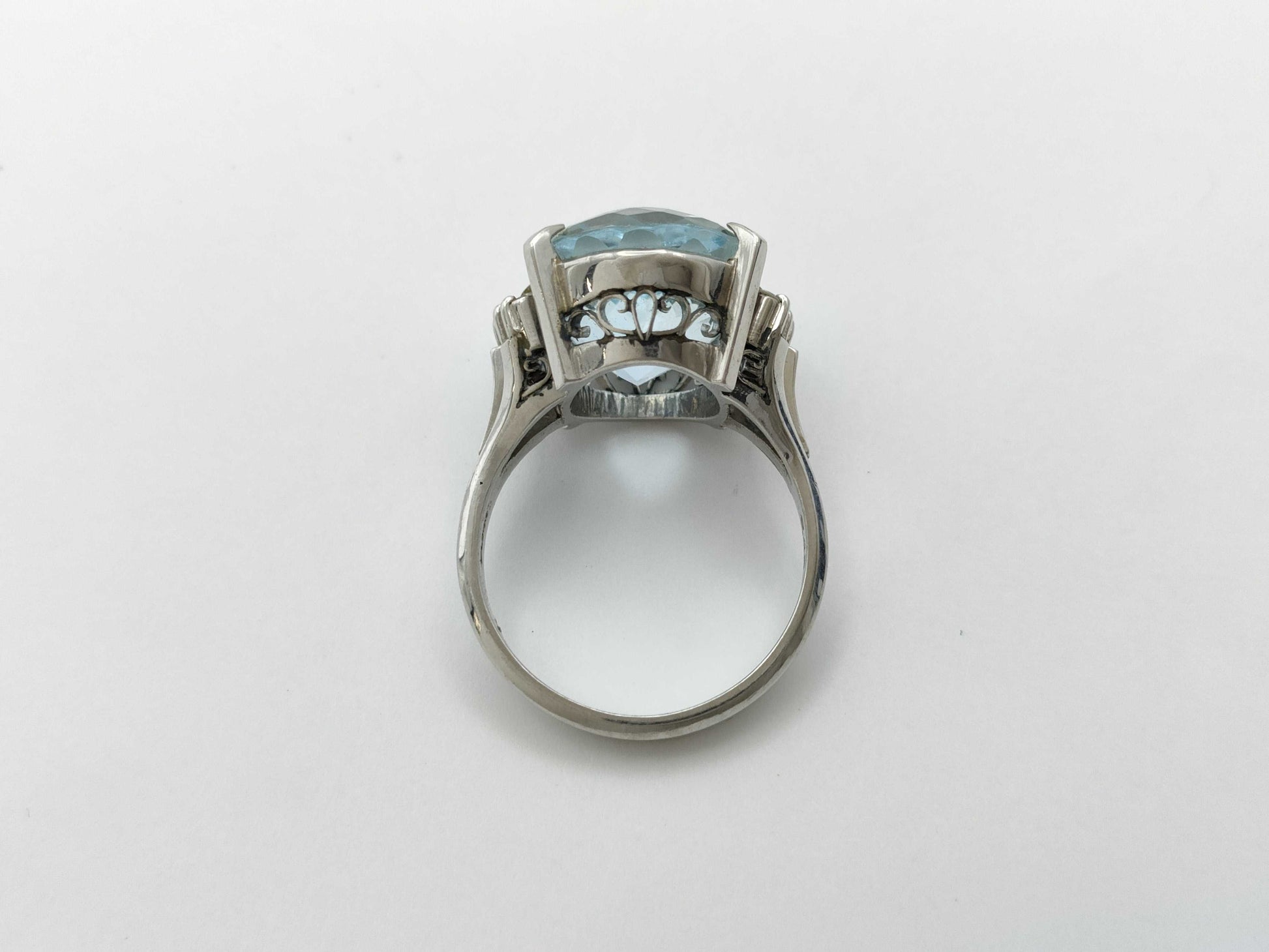 AQ9.453ct D0.14ct PT900 10.2g Ring 