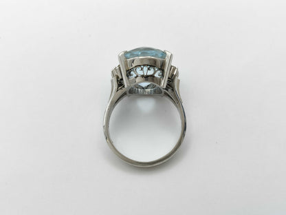 AQ9.453ct D0.14ct PT900 10.2g Ring 