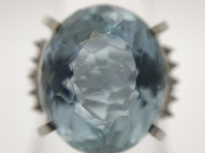 AQ9.453ct D0.14ct PT900 10.2g Ring 