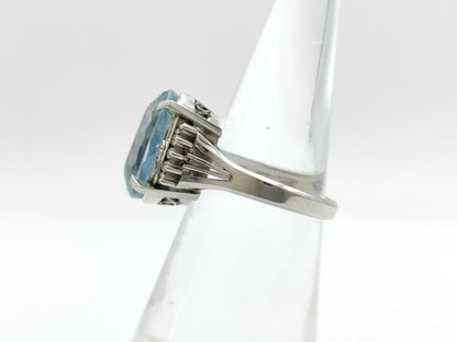 AQ9.453ct D0.14ct PT900 10.2g Ring 