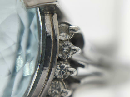 AQ9.453ct D0.14ct PT900 10.2g Ring 