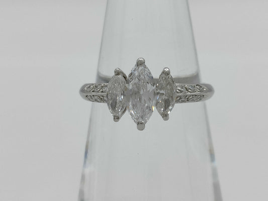 D0.503ct/0.51ct PT900 3.5g Ring 