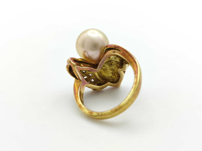 Pearl diameter approx. 10.3mm D0.32ct K18 9.8g ring 
