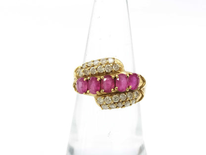 R1.12ct D0.46ct K18 4.5g Ring 