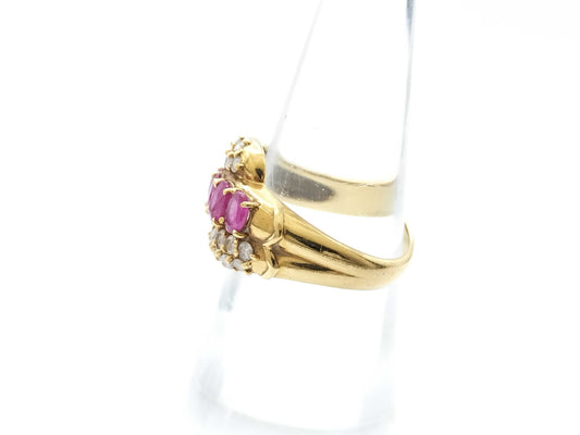 R1.12ct D0.46ct K18 4.5g Ring 