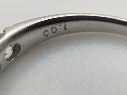 D1.00ct PT900 2.7g Ring 
