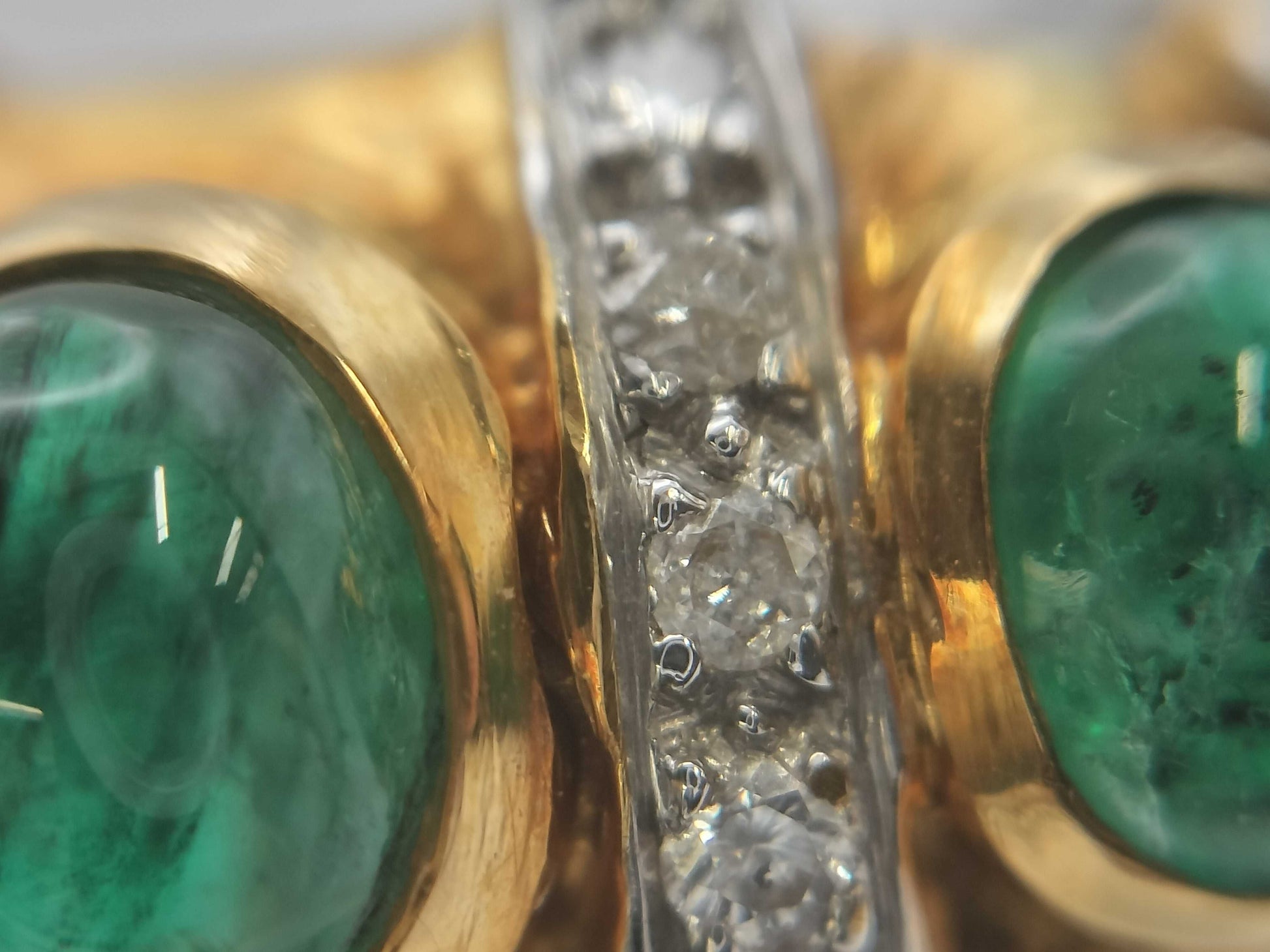 Emerald Diamond 750 4.5g Ring 