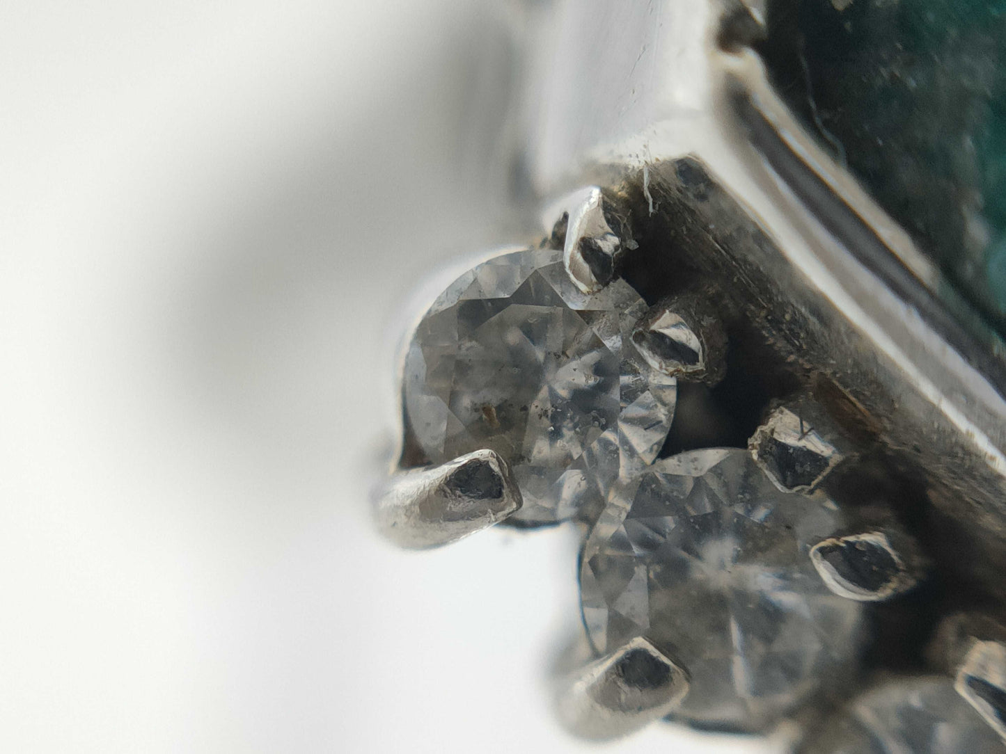 Colored Stone D0.30ct PT900 14.5g Ring 
