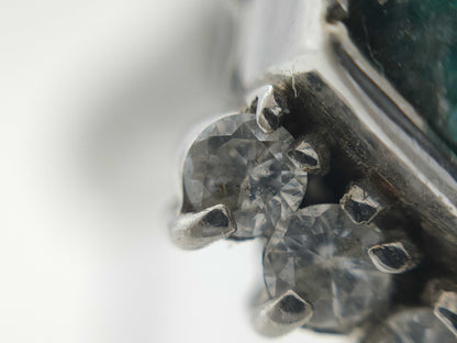 Colored Stone D0.30ct PT900 14.5g Ring 