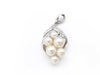 Pearl Diameter Approx. 5.3-7.6mm D0.18ct K14WG 6.6g Pendant Top 