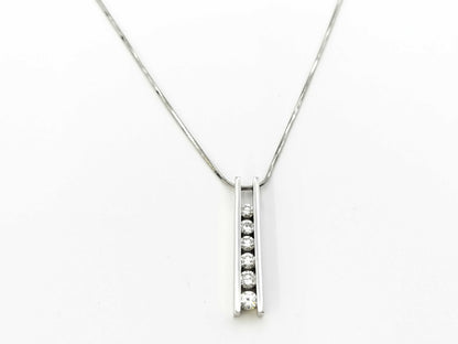 D0.76ct PT900/850 10.7g Necklace 