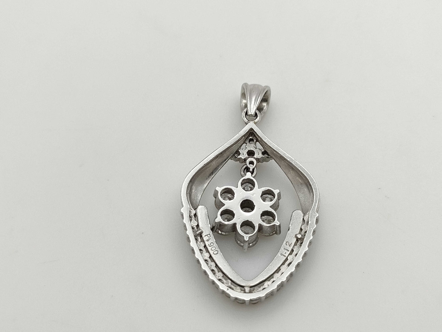 D1.12ct PT900 6.7g Pendant Top 