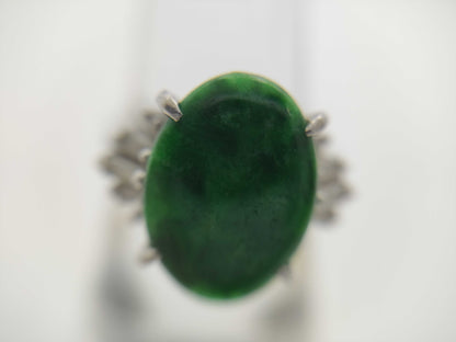 Colored Stone 1.87ct D0.24ct PT900 4.8g Ring 