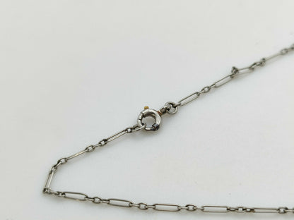 Colored Stone Transparent Stone PT900 Diamond 4.2g Necklace 
