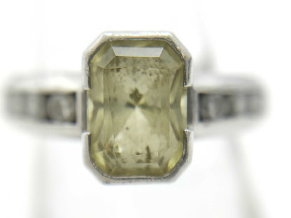 Colored Stone 2.122ct D0.243ct PT900 7.9g Ring 