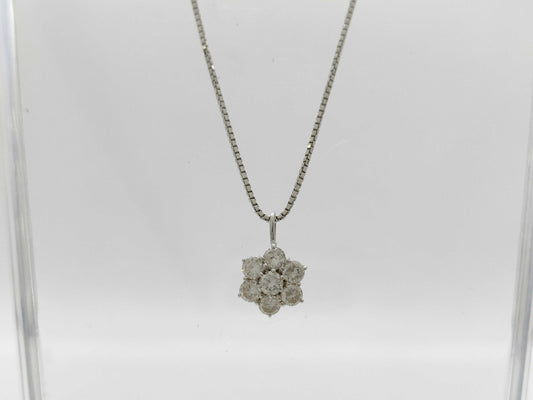 D1.05ct K18/750 4.8g Necklace 