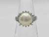 Pearl diameter approx. 9.2mm D0.45ct PT850 7.4g ring 