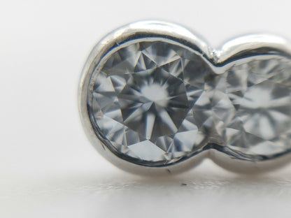 Diamond PT900/K14WG 2.3g Earrings 